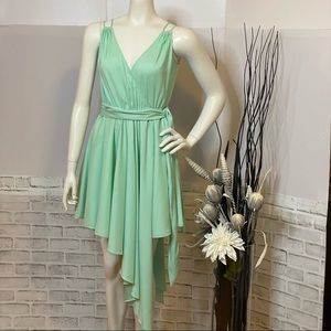 Guess by Marciano Asymmetrical Mint Wrap Dress **MINT CONDITION**